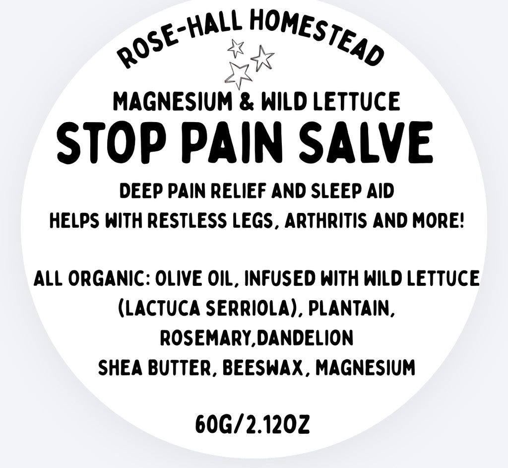 Stop Pain Salve - Olive Oil Edition