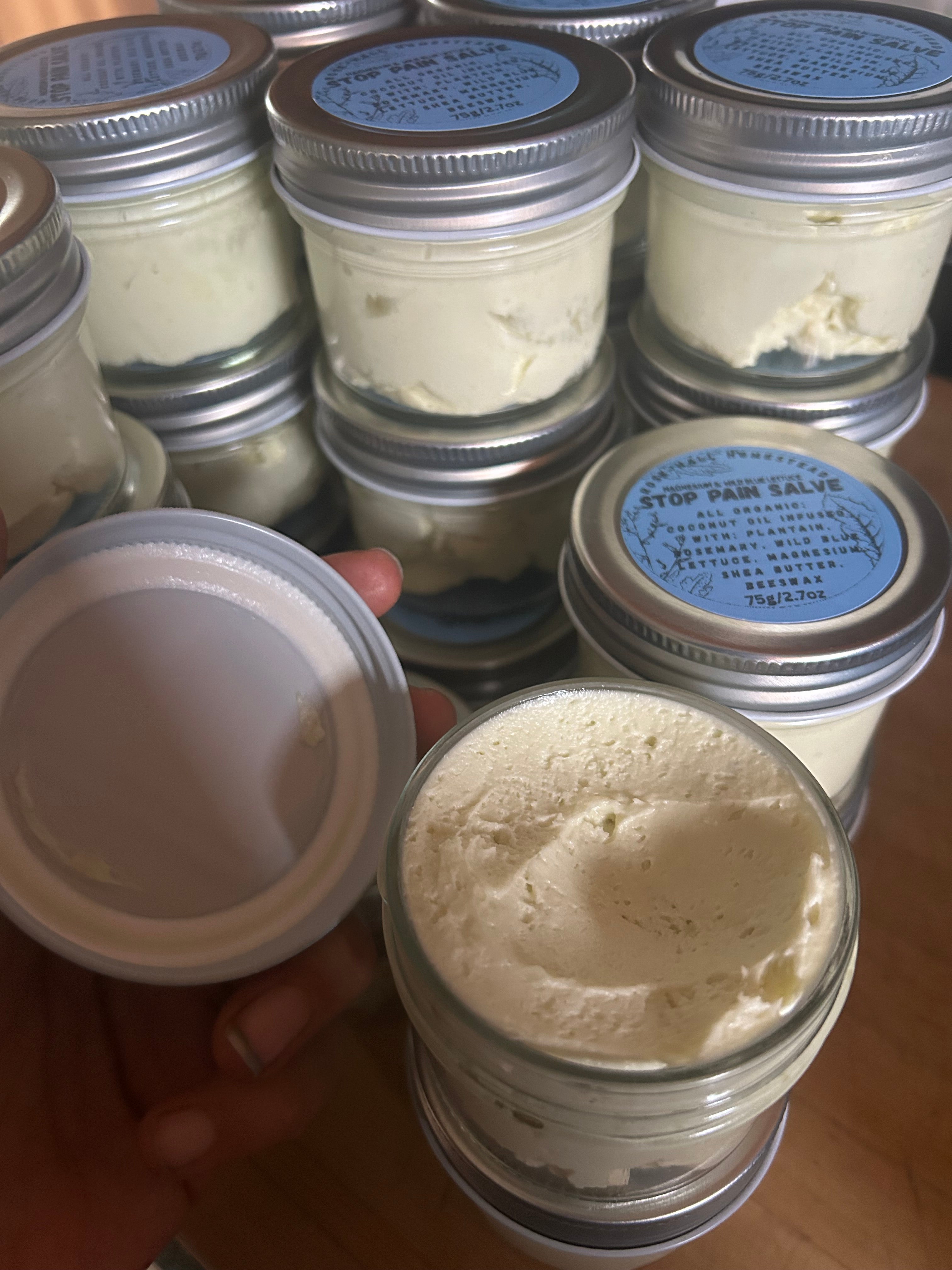 Stop Pain Salve - Magnesium and Wild Blue Lettuce