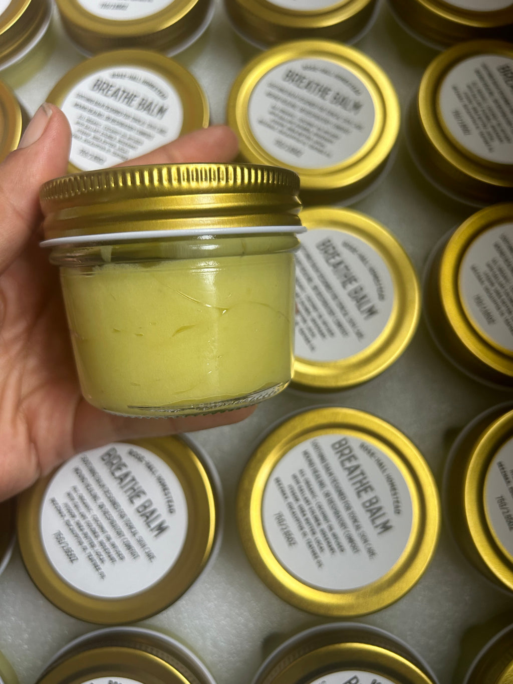 Hyssop Breathe Balm - with Eucalyptus and Tea Tree Oil- Rosemary, Gallant Soldier