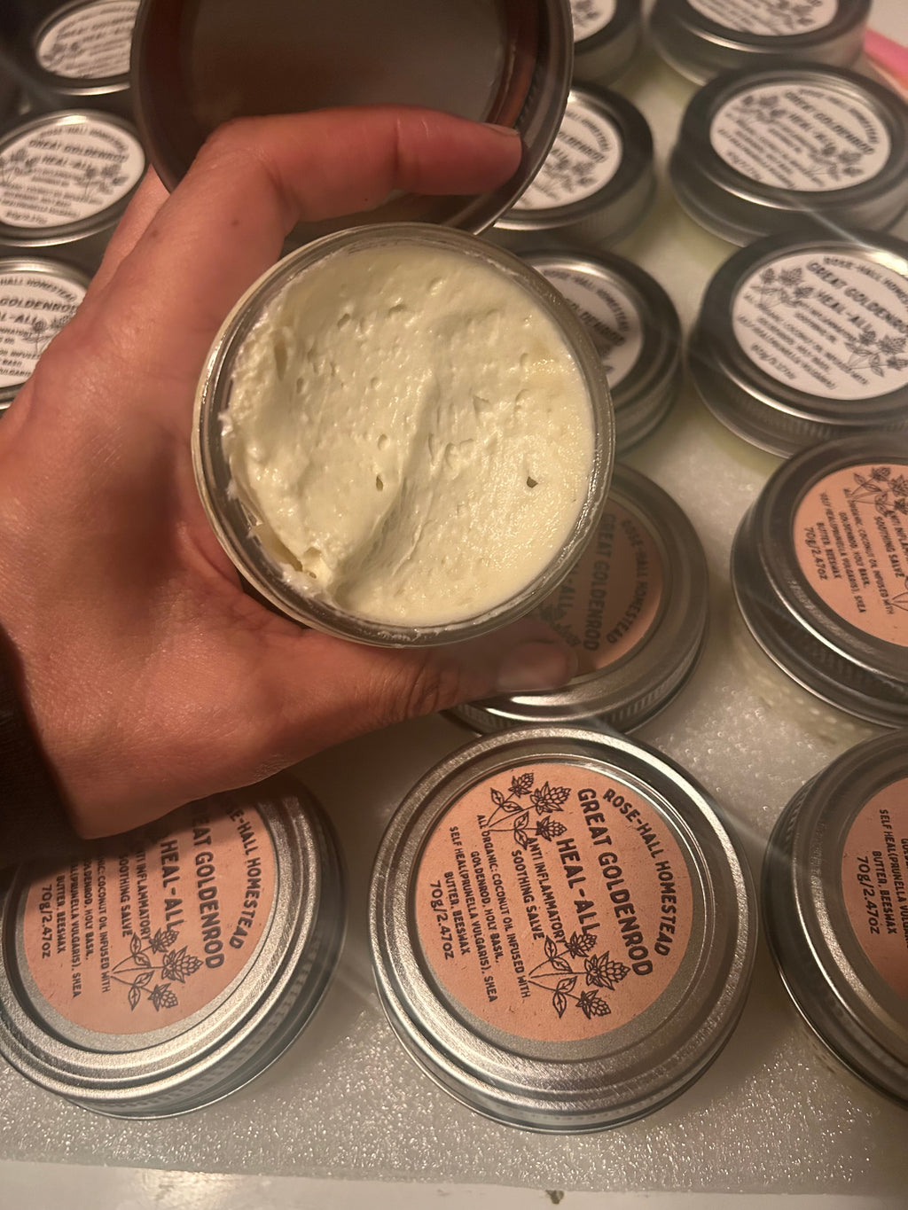 Great Golden Soothing Salve with Goldenrod, Holy Basil, and Self Heal