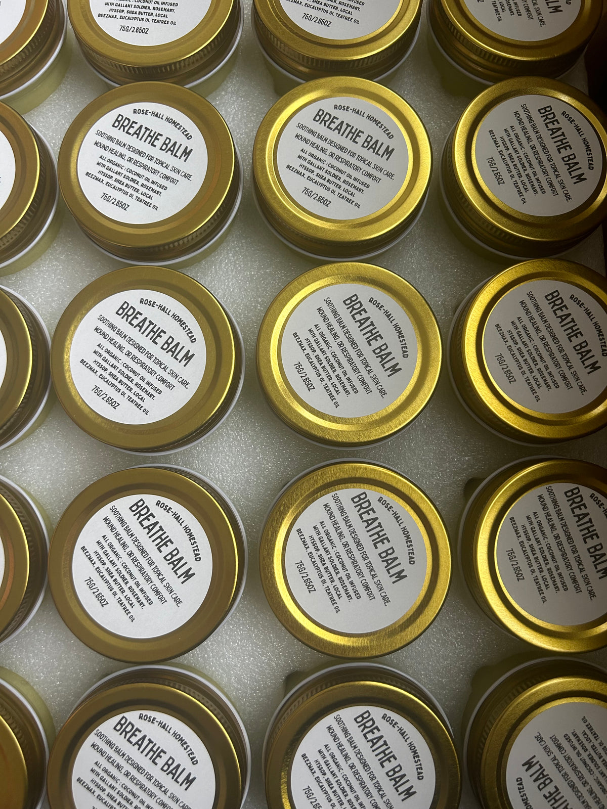 Hyssop Breathe Balm - with Eucalyptus and Tea Tree Oil- Rosemary, Gallant Soldier