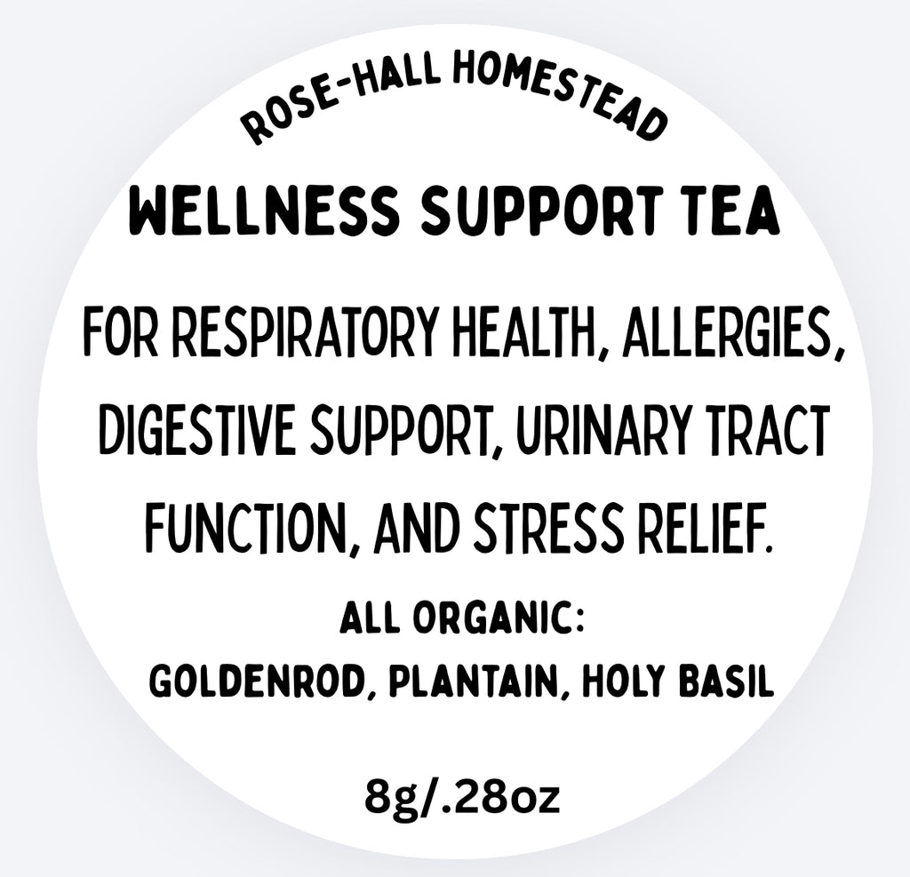 Wellness Support Tea - Goldenrod, Plantain, Holy Basil