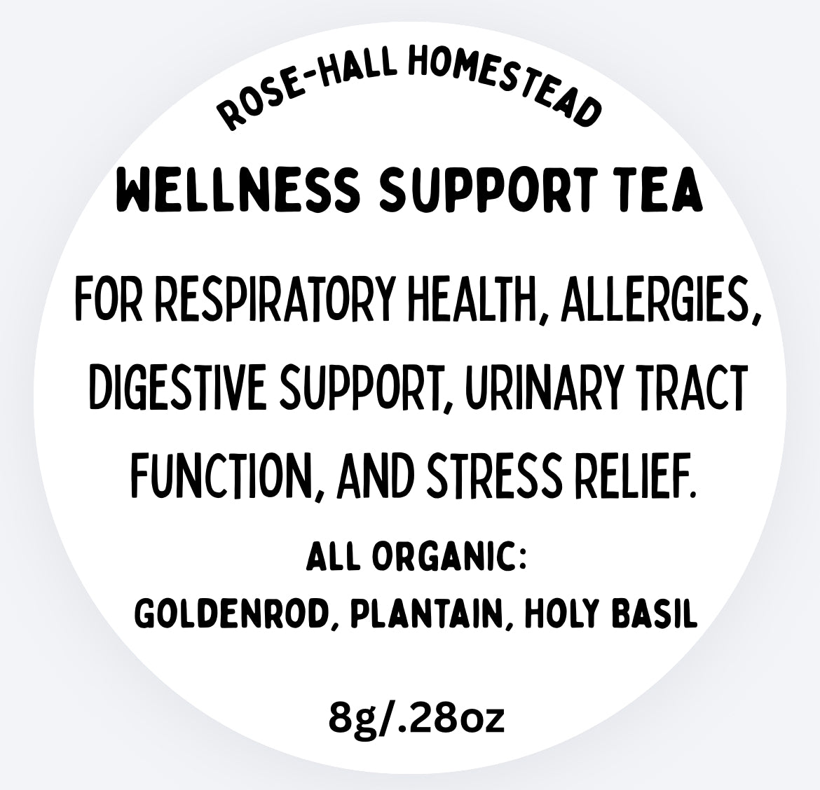 Wellness Support Tea - Goldenrod, Plantain, Holy Basil