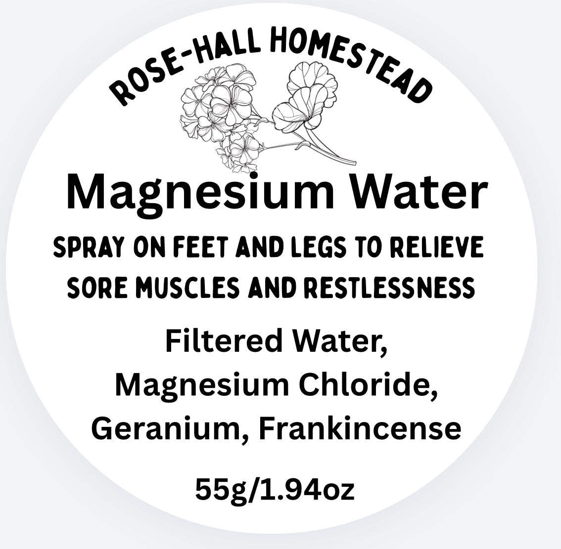 Magnesium Water Spray, Geranium