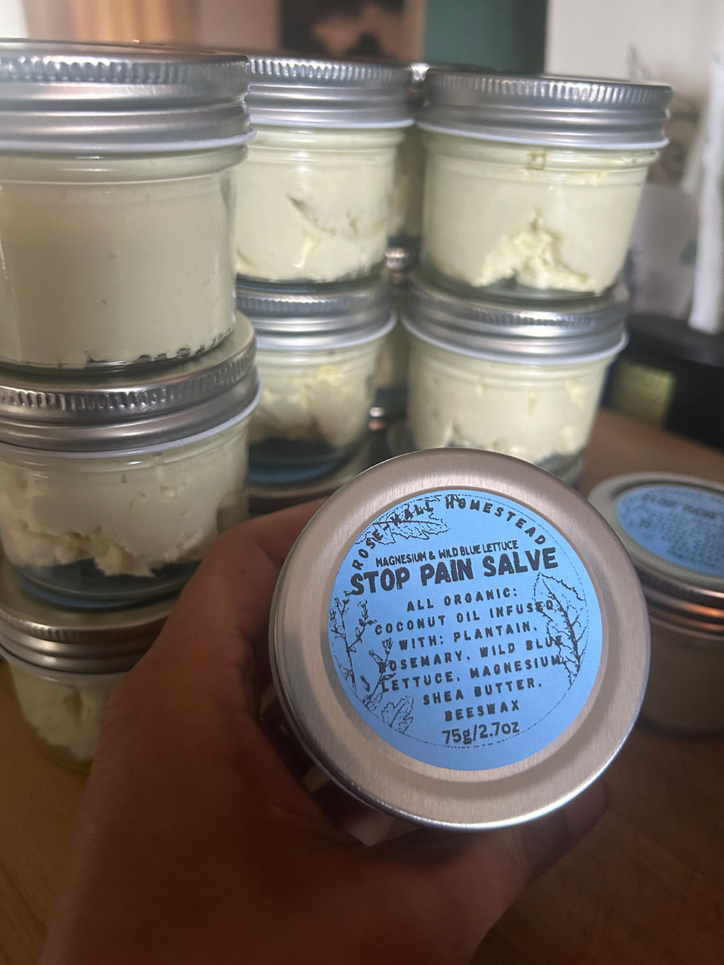 Stop Pain Salve - Magnesium and Wild Blue Lettuce
