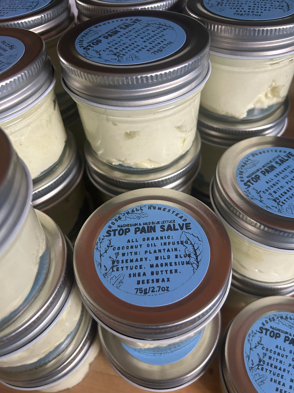 Stop Pain Salve - Magnesium and Wild Blue Lettuce