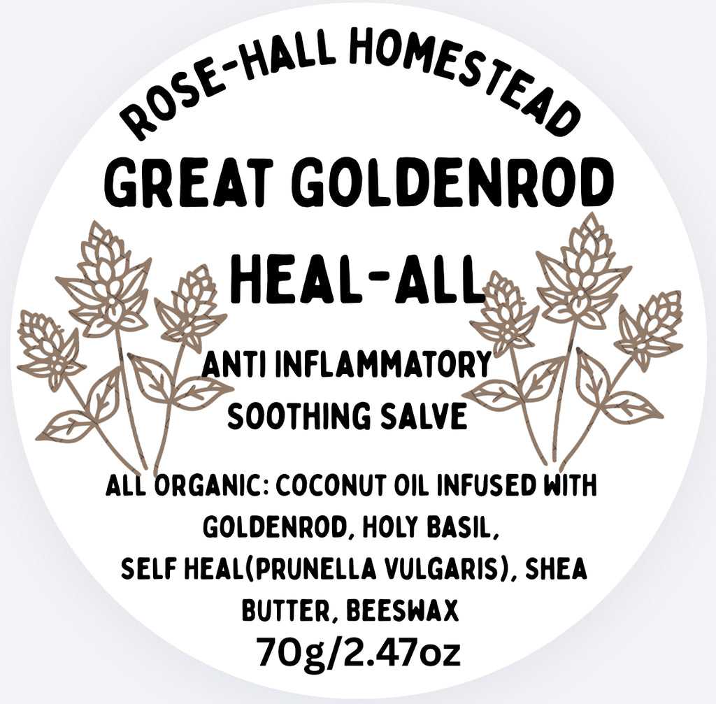 Great Golden Soothing Salve with Goldenrod, Holy Basil, and Self Heal