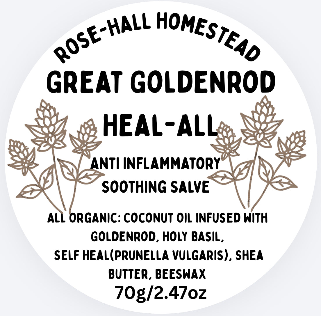 Great Golden Soothing Salve with Goldenrod, Holy Basil, and Self Heal