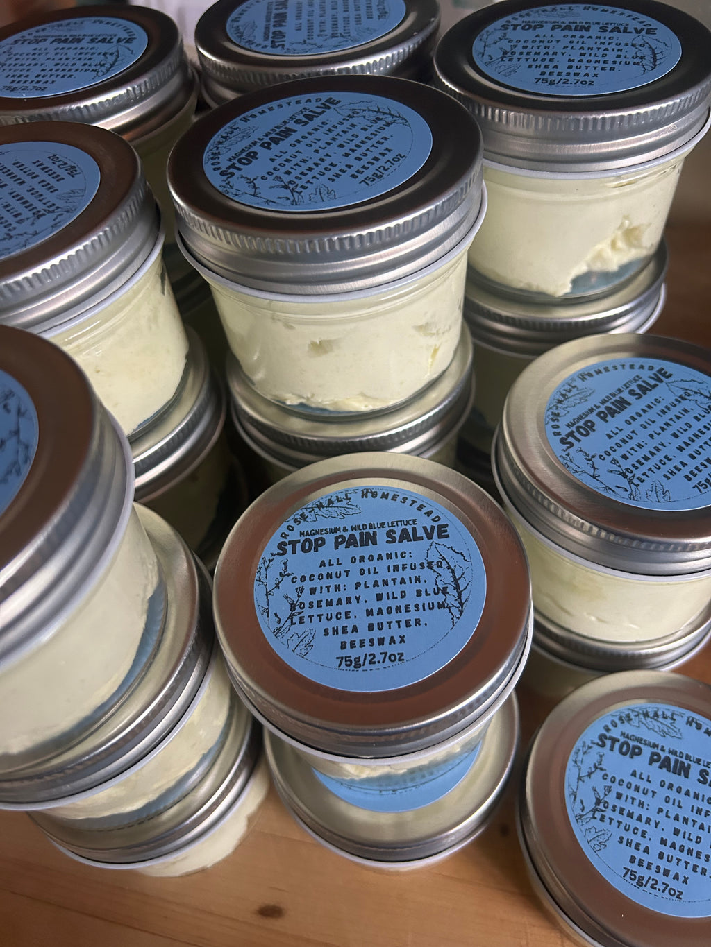 Stop Pain Salve - Magnesium and Wild Blue Lettuce