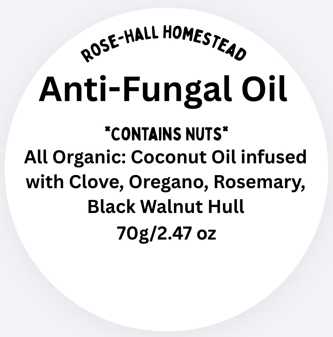 Anti-Fungal Oil - Walnut Hull, Oregano, Clove