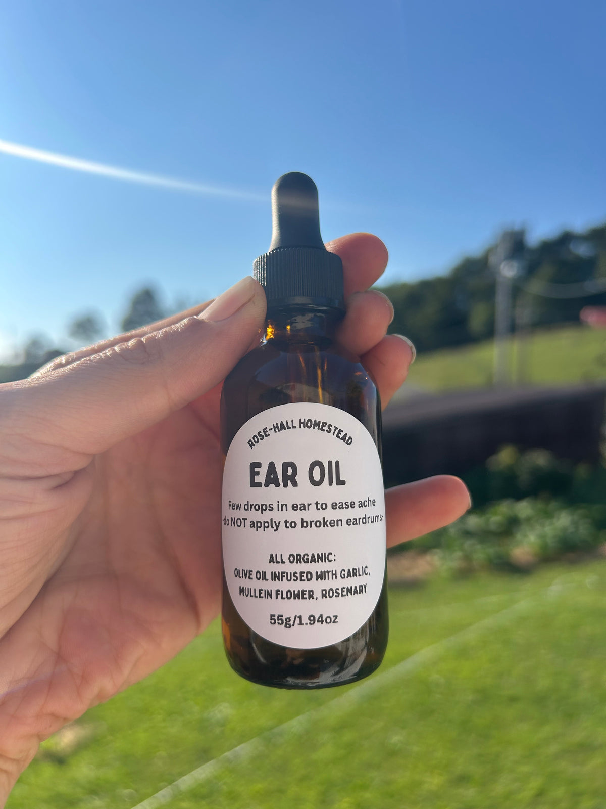 Ear Oil - Mullein Flower, Garlic and Rosemary